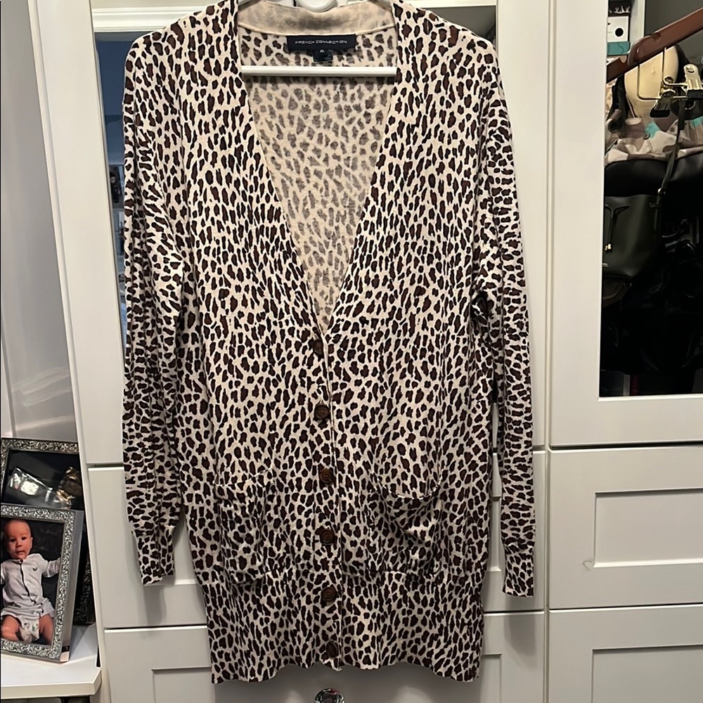 LEOPARD CARDIGAN FRENCH CONNECTION